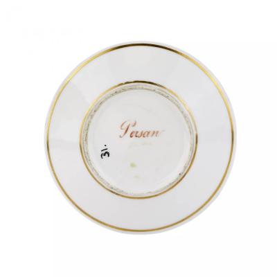 Russian Porcelain Saucer Persan Private Russian Porcelain Factories 1820s