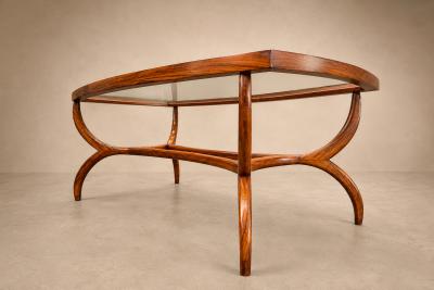 Sculptural Cavi na Coffee Table by Giuseppe Scapinelli Brazil 1950s