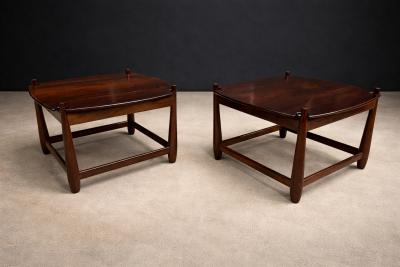 Sergio Rodrigues Arimelo Side Tables in Brazilian Rosewood Sergio Rodrigues 1958 Lot 596A