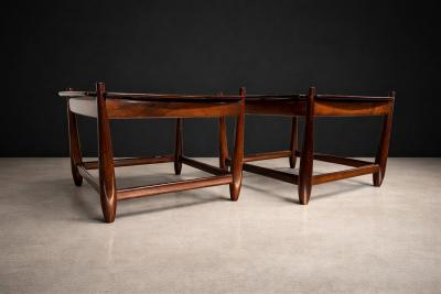 Sergio Rodrigues Arimelo Side Tables in Brazilian Rosewood Sergio Rodrigues 1958 Lot 596A