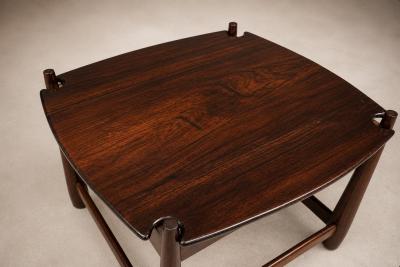 Sergio Rodrigues Arimelo Side Tables in Brazilian Rosewood by Sergio Rodrigues Brazil 1958