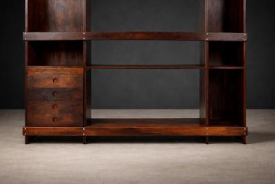 Sergio Rodrigues Brazilian Modern Bookshelf in Rosewood Sergio Rodrigues c 1968 Lot 387
