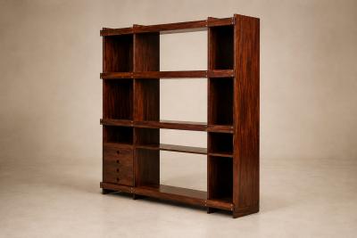 Sergio Rodrigues Rosewood Bookshelf by Sergio Rodrigues for OCA Brazil c 1968