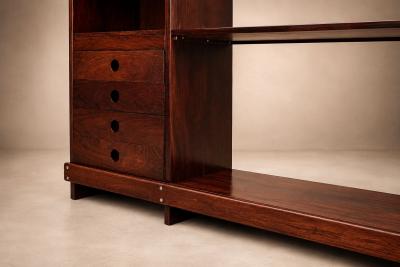 Sergio Rodrigues Rosewood Bookshelf by Sergio Rodrigues for OCA Brazil c 1968