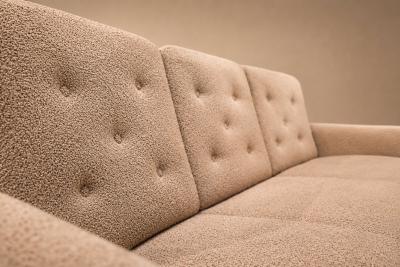 Sergio Rodrigues Sergio Rodrigues Stella Three Seat Sofa in Rosewood Boucl Brazil