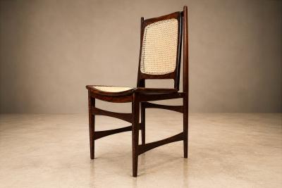 Set of Ten Brazilian Mid Century Dining Chairs by Alexandre Rapoport 1960s