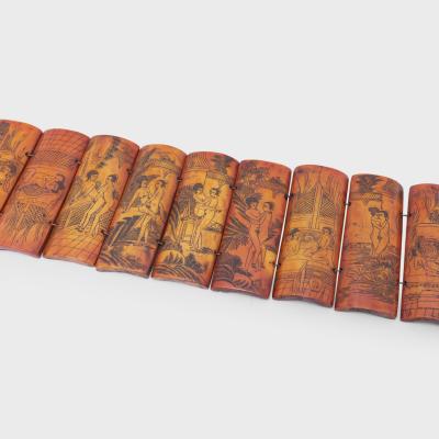 Set of Ten Erotic Bone Etchings