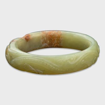 Set of Three Qing Jade Bangles