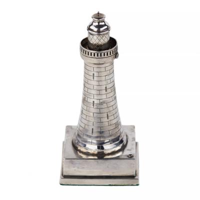 Silver Lighthouse Form Lighter Short Mason Birmingham 1931