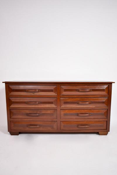 Solid mahogany chest of drawers 1970s 