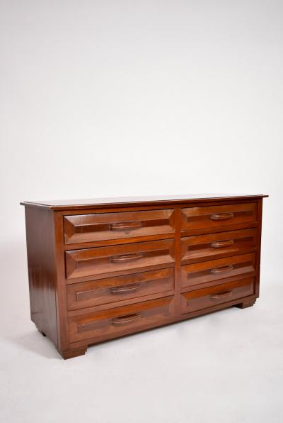Solid mahogany chest of drawers 1970s 