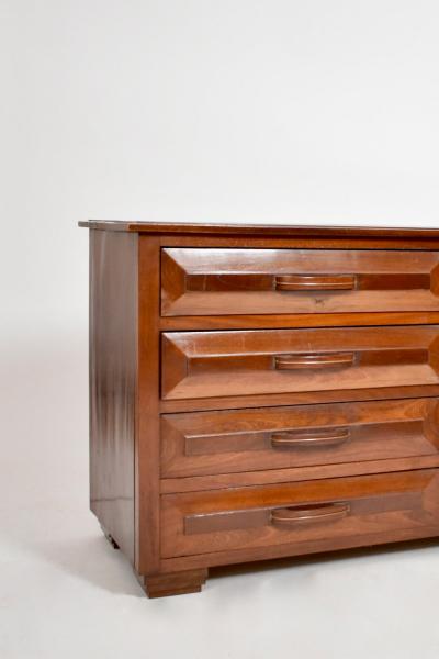 Solid mahogany chest of drawers 1970s 