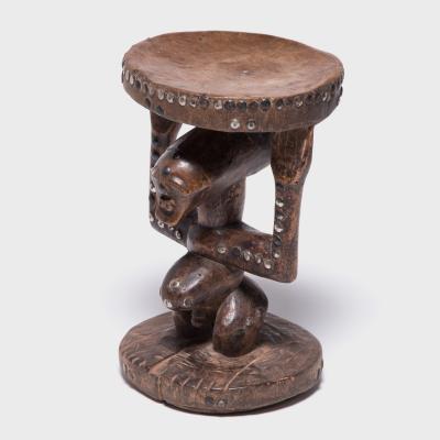 Songye Style Caryatid Stool