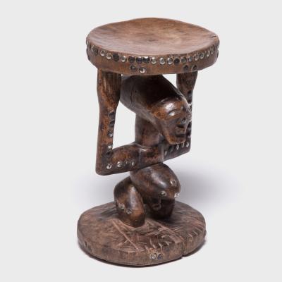 Songye Style Caryatid Stool