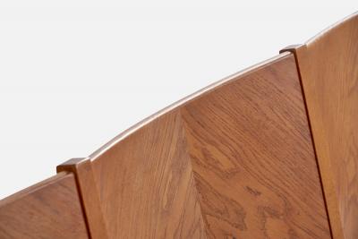 Soren Hansen Bench with Oak and Mohair Denmark 1950s