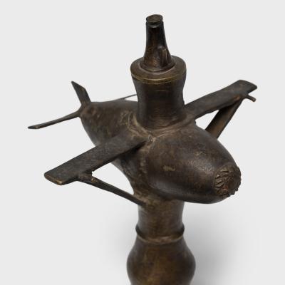 South Asian Brass Oil Lamp