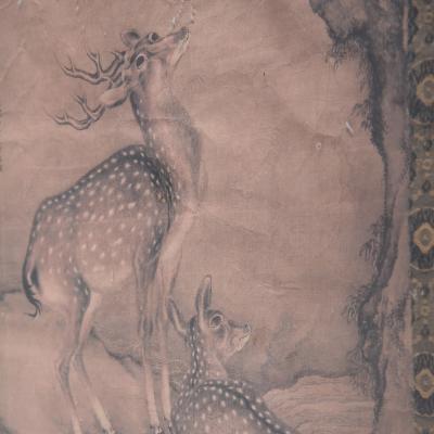 Spotted Deer Table Screen