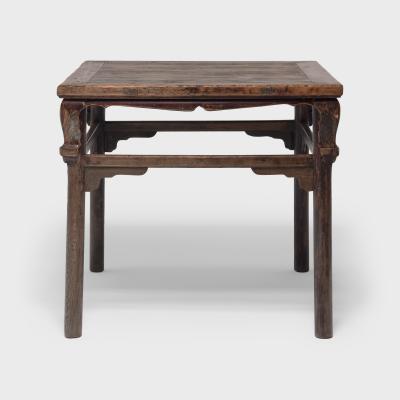 Square Display Table with Scroll Corners