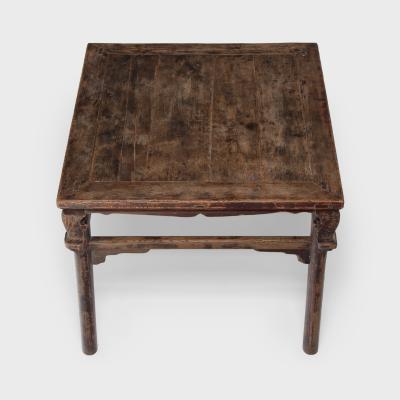 Square Display Table with Scroll Corners