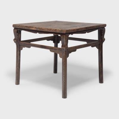 Square Display Table with Scroll Corners