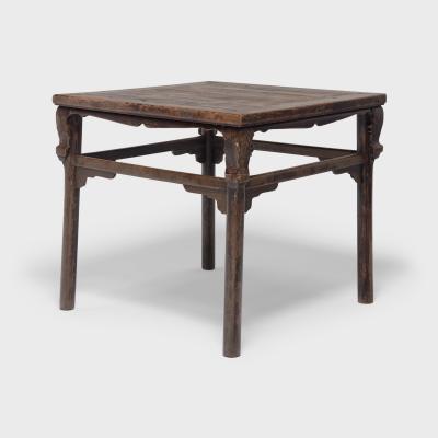 Square Display Table with Scroll Corners