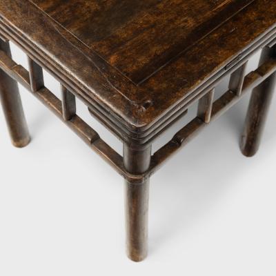 Stacked Stretcher Walnut Stool