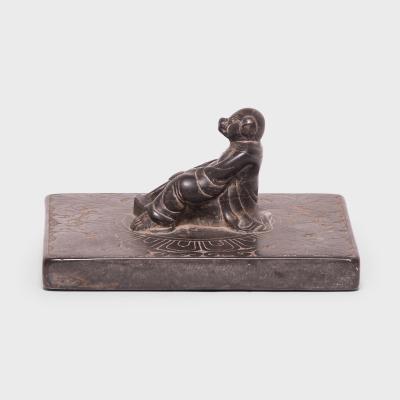 Stone Shoemakers Weight with Zhu Bajie