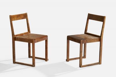 Sven Markelius Dining Room Chairs in Birch Sweden 1940s