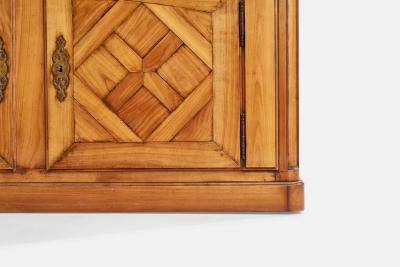 Swedish Designer Cabinet with Oak and Brass Sweden 1930s