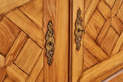 Swedish Designer Cabinet with Oak and Brass Sweden 1930s