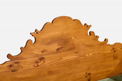 Swedish Designer Sofa with Pine and Velvet Sweden 1900s