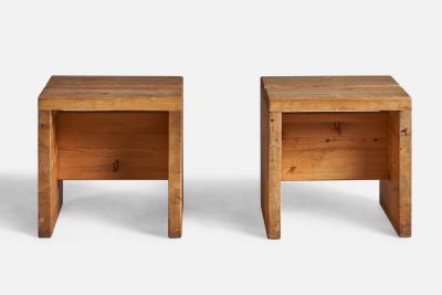 Swedish Designer Stools in Pine Sweden 1970s
