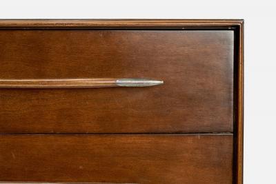 T H Robsjohn Gibbings Dresser with Walnut and Brass USA 1950s