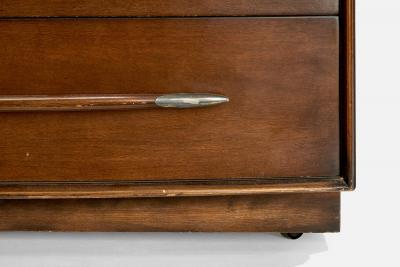 T H Robsjohn Gibbings Dresser with Walnut and Brass USA 1950s
