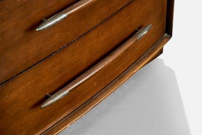 T H Robsjohn Gibbings Dresser with Walnut and Brass USA 1950s