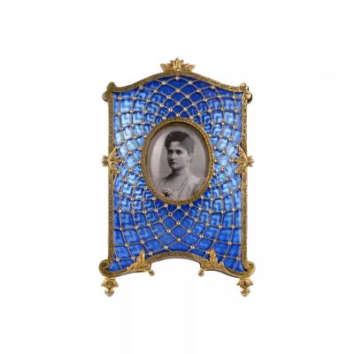 Table Photograph Frame In The Style Of Faberge Circa 1900 1910