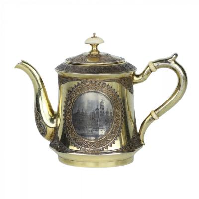 Tea And Coffee Set By P Ovchinnikov Moscow Late 19th Century