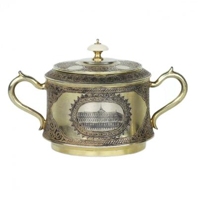 Tea And Coffee Set By P Ovchinnikov Moscow Late 19th Century