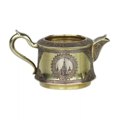 Tea And Coffee Set By P Ovchinnikov Moscow Late 19th Century