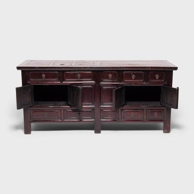 Ten Drawer Paneled Sideboard
