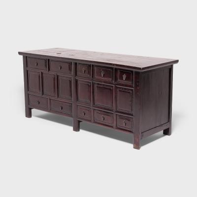 Ten Drawer Paneled Sideboard