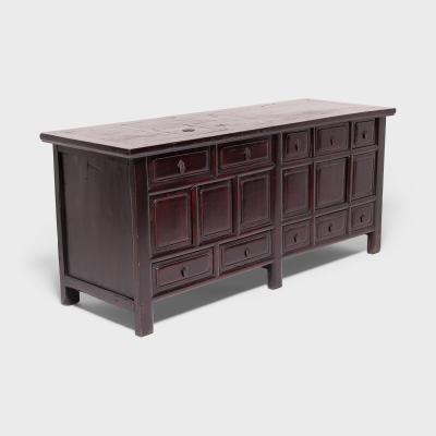Ten Drawer Paneled Sideboard