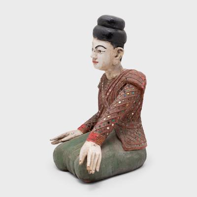 Thai Polychrome Dancer Figure