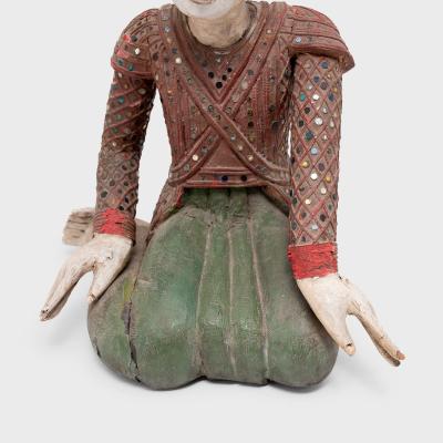 Thai Polychrome Dancer Figure