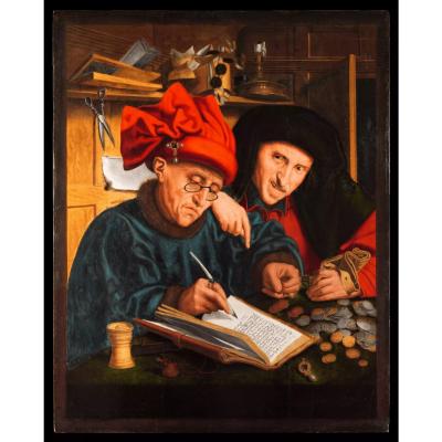 The Tax Collectors Or Publicans Follower Of Quinten Massys Flanders