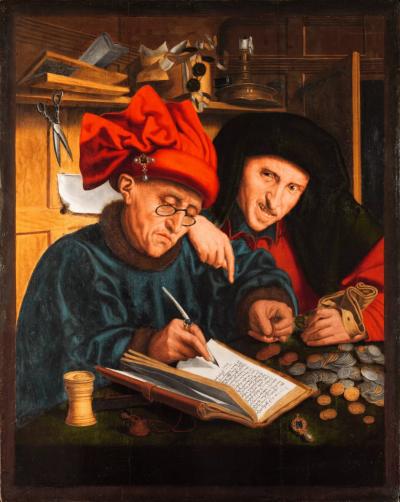 The Tax Collectors Or Publicans Follower Of Quinten Massys Flanders
