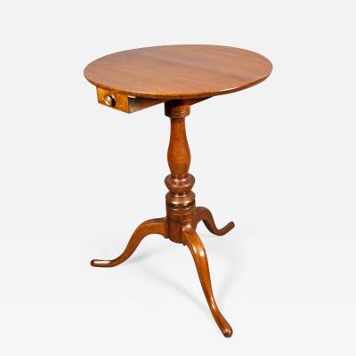 Thomas Chippendale Chippendale Walnut and Mahogany Tripod Table