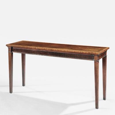 Thomas Chippendale English Rare Dimension Chippendale Period Mahogany Console Server Sidetable