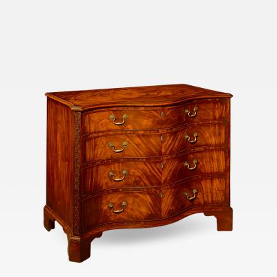 Thomas Chippendale GEORGE III SERPENTINE COMMODE BY THOMAS CHIPPENDALE