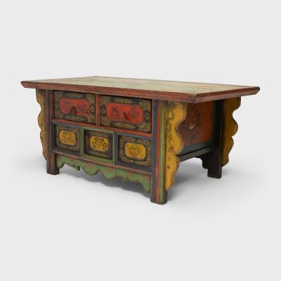 Tibetan Mountain Landscape Coffer